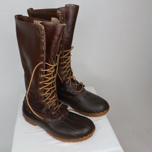 LL Bean Maine Hunting Duck Boots Tall Riding Vintage